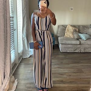 Striped Jumpsuit